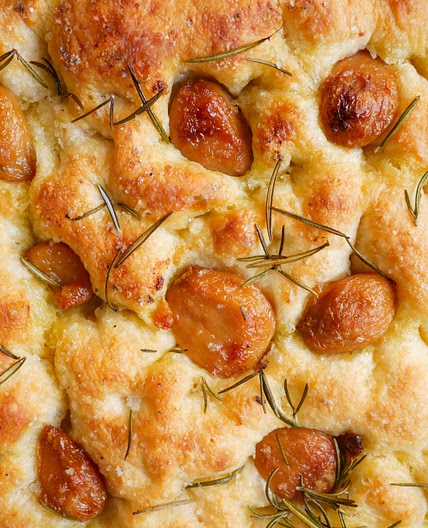 Wild Garlic & Rosemary Focaccia
