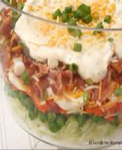 Layered 24- Hour Salad