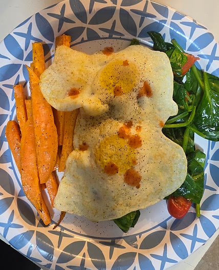 Healthy Sweet Potato and Eggs