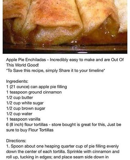 Apple Pie Enchiladas