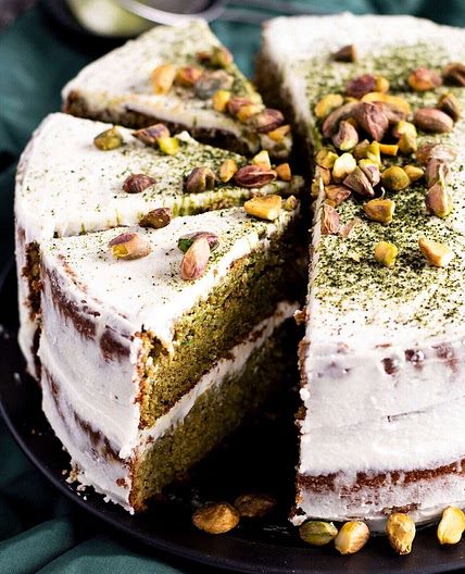 Pistachio & Matcha Cake