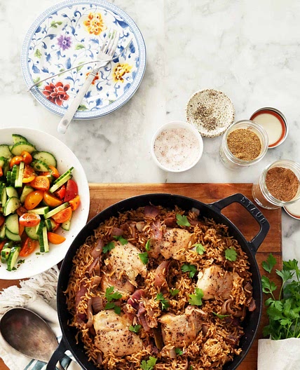 One-Pot Baharat Chicken and Rice