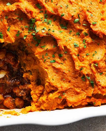 Moroccan style ground turkey shepherds pie