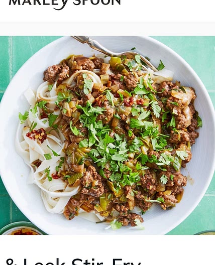 Spicy Beef & Leek Stir Fry with Noodles