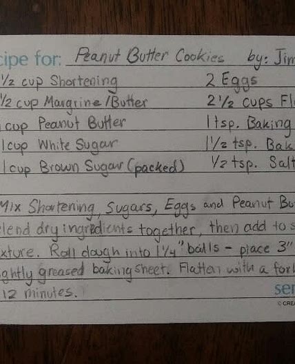Hearn's Peanut Butter Cookies