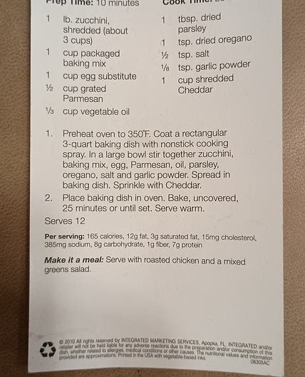 Zucchini Bake