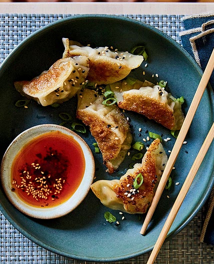 Pork, Ginger and Cilantro Dumplings