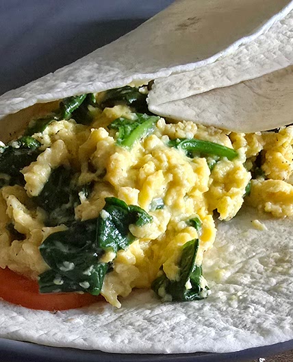 Scrambled egg wraps