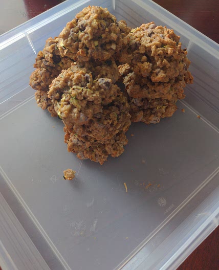 Zucchini Oat Chocolate Chip Cookies
