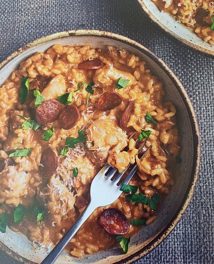Chicken and chorizo risotto