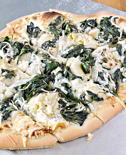 Spinach Artichoke Dip Flatbreads