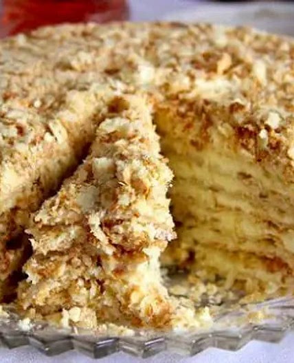 Creamy Maria Biscuits Cake Recipe
