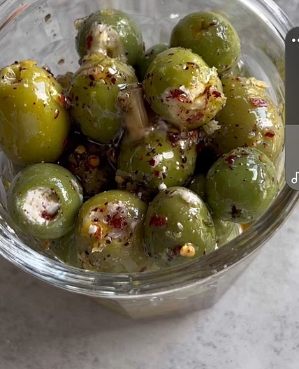 Feta Stuffed Olives