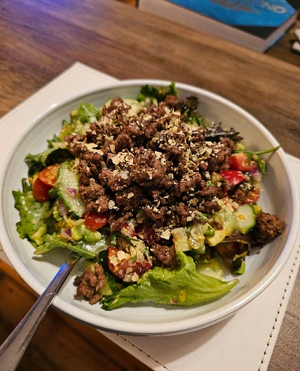 Big Mac Salad (Gut-friendly, high protein)