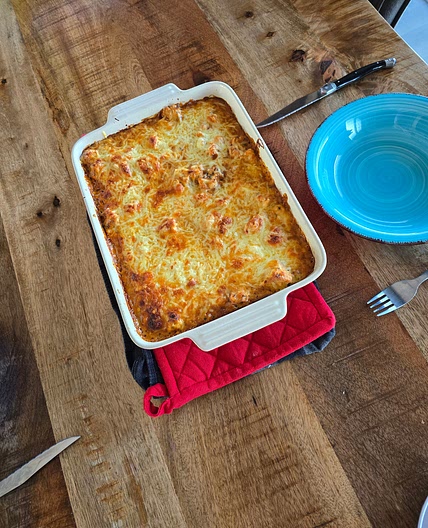 Ovenschotel met aardappel, broccoli en kip
