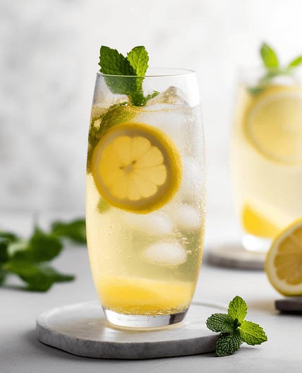 Sparkling Honey Lemonade