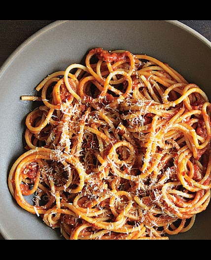 Bucatini with Butter-Roasted Tomato Sauce