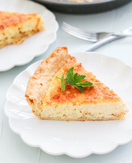 Cheese and Onion Quiche