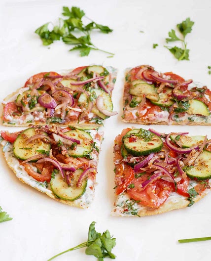 Mediterranean Vegetable Flatbread