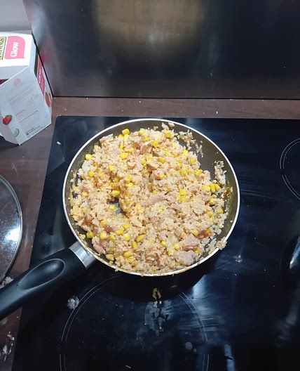 Tomato, Spam & Egg Rice