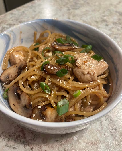 Easy Honey Garlic Chicken with Noodles