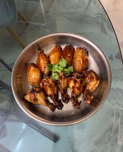 Grilled Honey Chilli Sauce Chicken Wings 