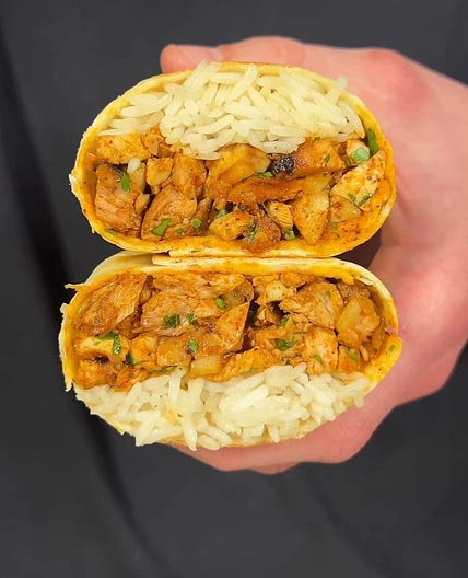 mexican street chicken burritos