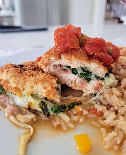 Air Fryer Mexican Stuffed Chicken