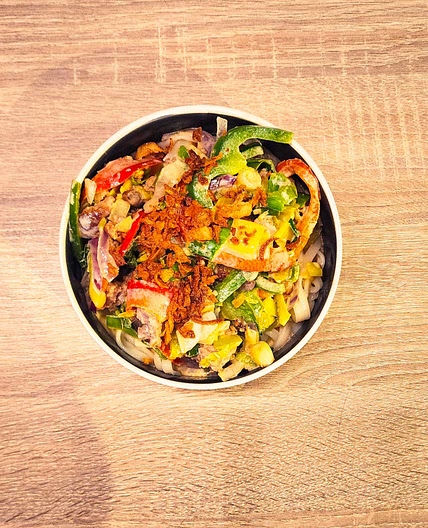 Curry au haché, nouilles udon