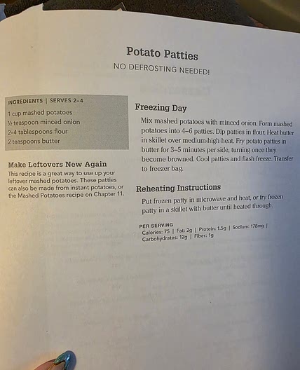Potato Patties - NO DEFROSTING NEEDED!