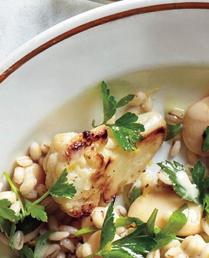 Warm Cauliflower and Herbed Barley Salad