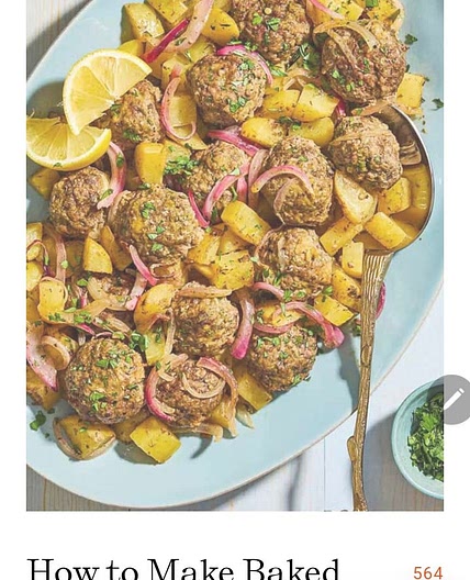 Greek meatballs potatoes baked