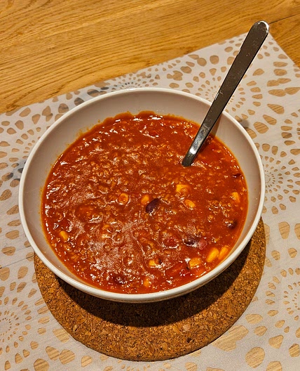 Chilli con Grünkern