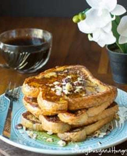 Kahlua and Cream Sourdough French Toast