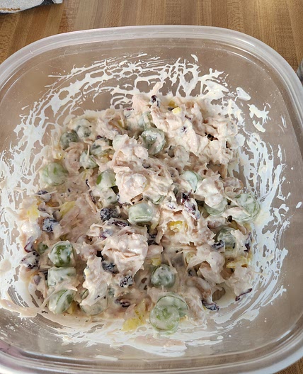 Chicken grape salad