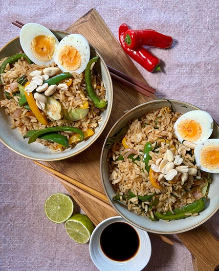 Air Fryer Egg Fried Rice