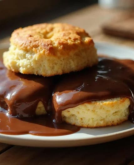 Chocolate gravy and biscuits Recipe