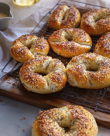 How to Make sourdough discard bagels without yeast?