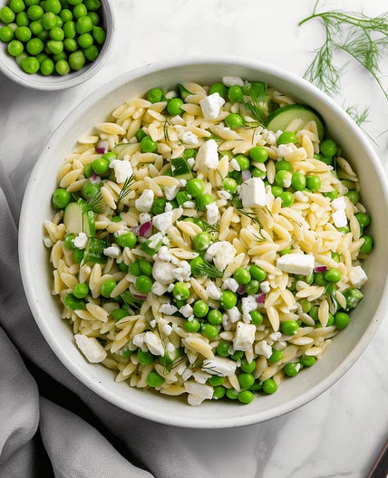Spring Pea & Feta Orzo