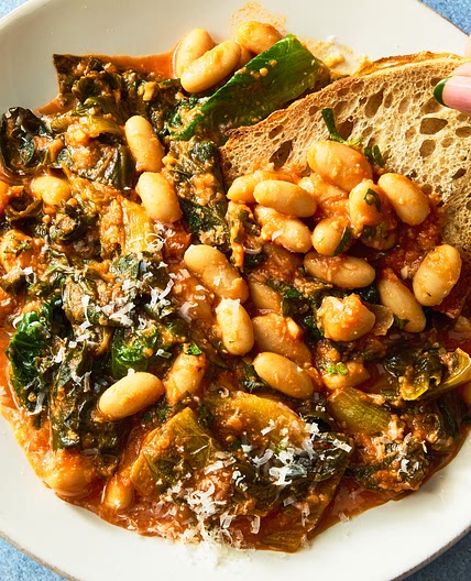 Mediterranean White Beans & Greens
