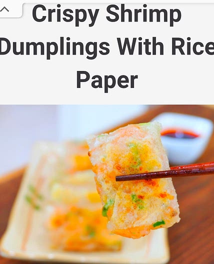 Shrimp Dumpling with Rice Paper