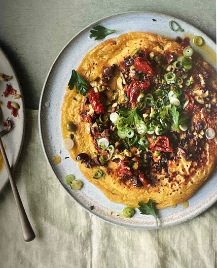Linda’s Mediterranean Chickpea Pancakes 
