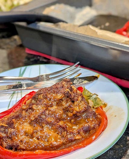 Turkey and Lentil Stuffed Bell Peppers