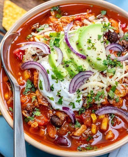 High Protein Chicken Chili