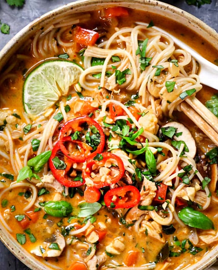 Vegetable protein soup