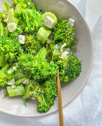 Sauteed Broccoli with Feta