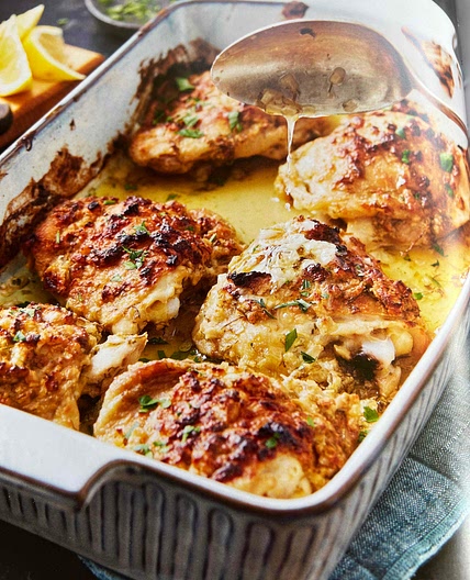 Shred - One Dish Lemony Chicken Bake