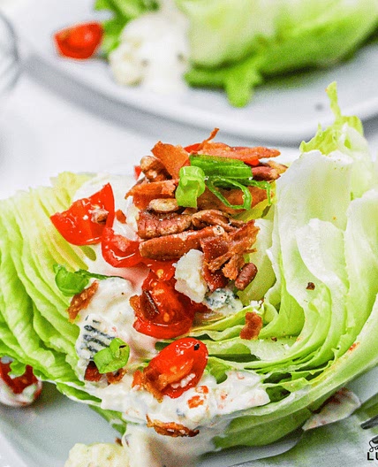 Classic Wedge Salad with Creamy Blue Cheese Dressing Recipe