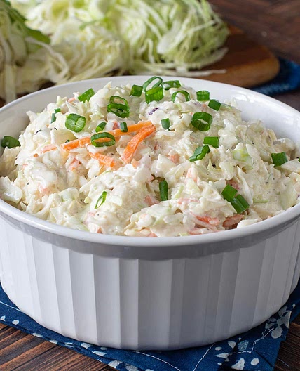 Easy Coleslaw Recipe (Only 3 Ingredients!)