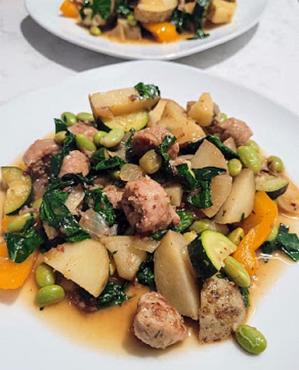 One Pot Sausage and Vegetables